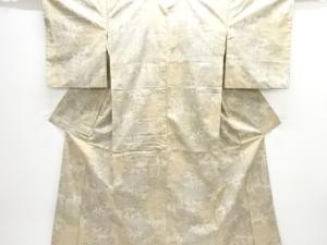 樹木模様織り出し西陣お召着物